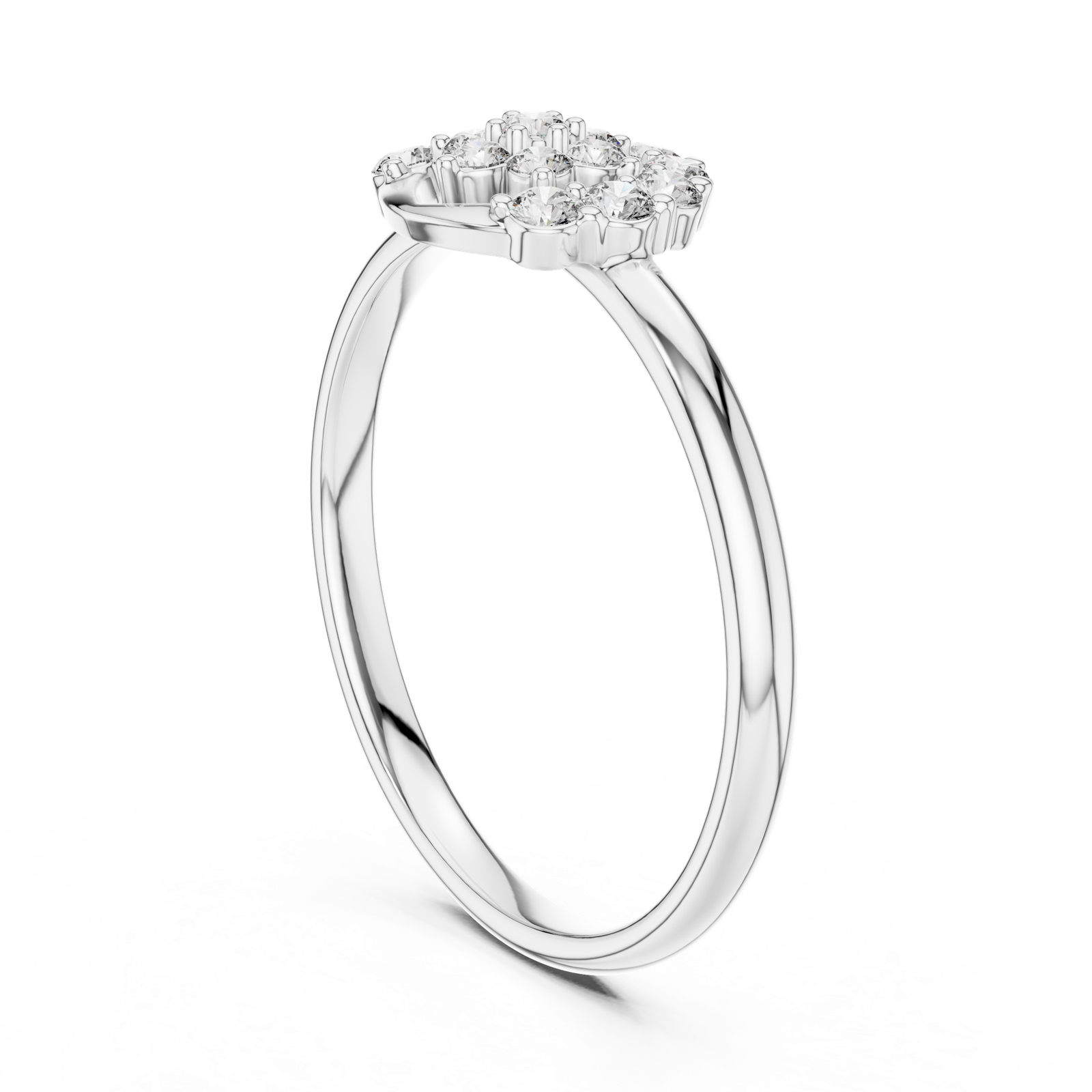 Gold Ring 1 (376), White Gold, view 1