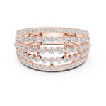 Gold Ring DDLR-759, Rose Gold, view 4