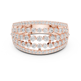 Gold Ring DDLR-759, Rose Gold, view 4