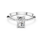Gold Jewelry L36-6, Radiant center stone, White Gold, view 4