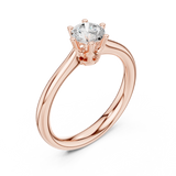 Gold Ring DDLR-560, Rose Gold, view 2