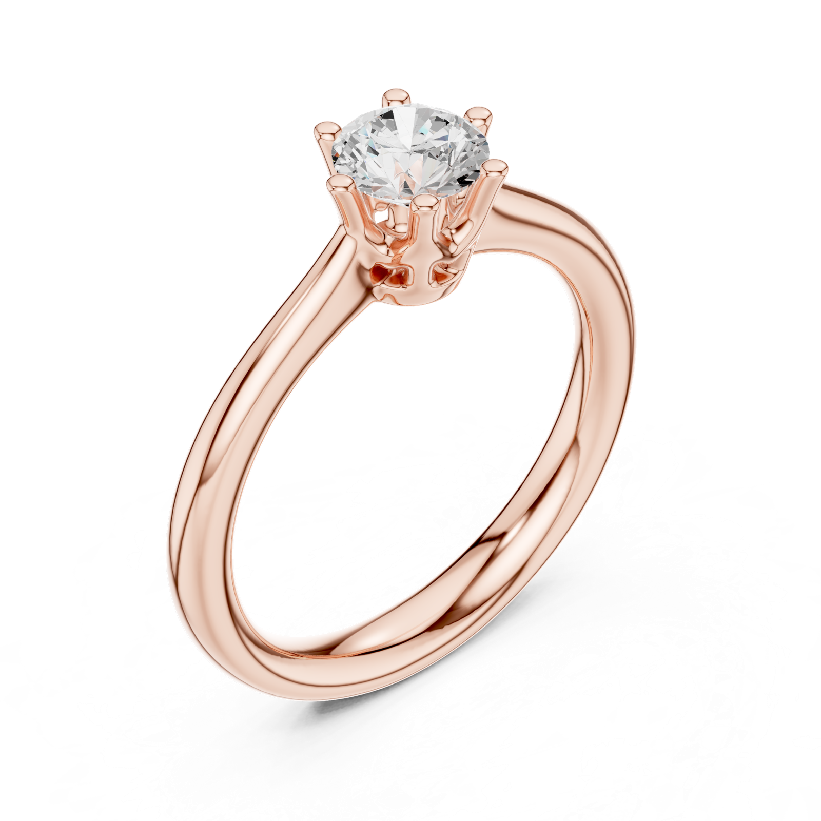 Gold Ring DDLR-560, Rose Gold, view 2
