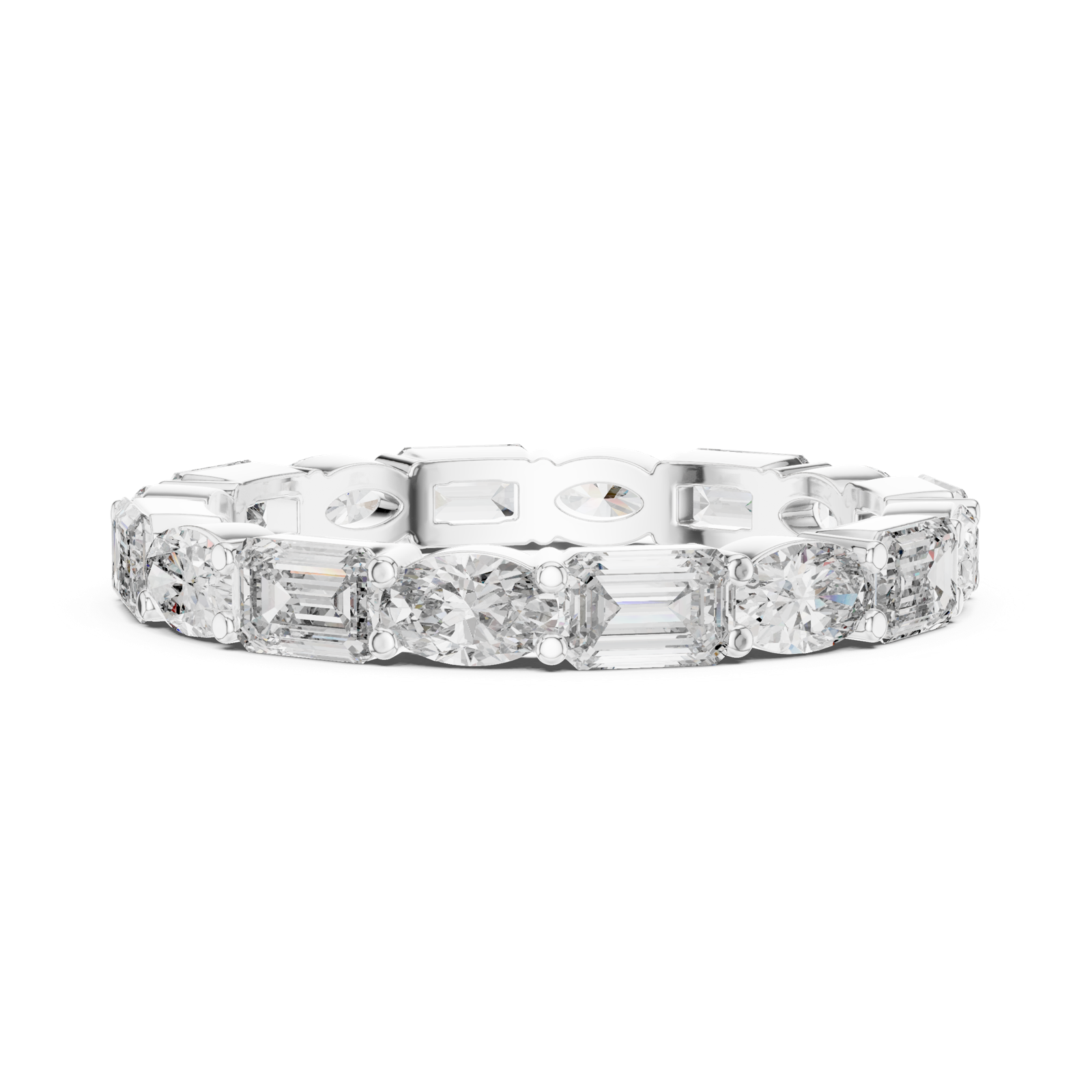 Gold Ring DDLR-230, White Gold, view 3