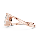 Gold Ring DDLR-507, Rose Gold, view 3