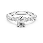 Gold Ring L03-667, White Gold, view 4