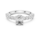 Gold Ring L03-667, White Gold, view 4