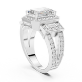 Gold Ring DDLR-1050, White Gold, view 1