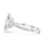 Gold Ring DDLR-256, White Gold, view 3