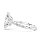 Gold Ring DDLR-256, White Gold, view 3