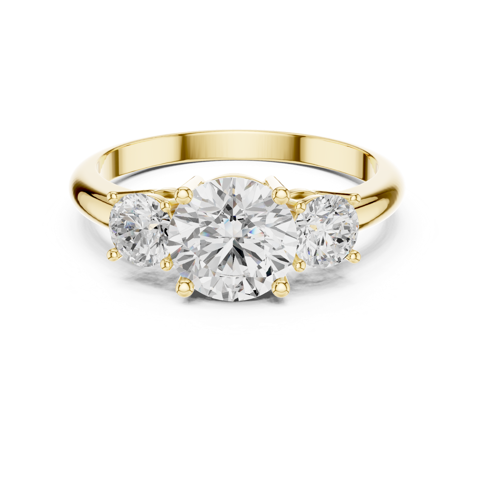 Gold Ring DDLR-1099, Yellow Gold, view 4