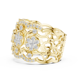 Gold Ring DDLR-818, Yellow Gold, view 3