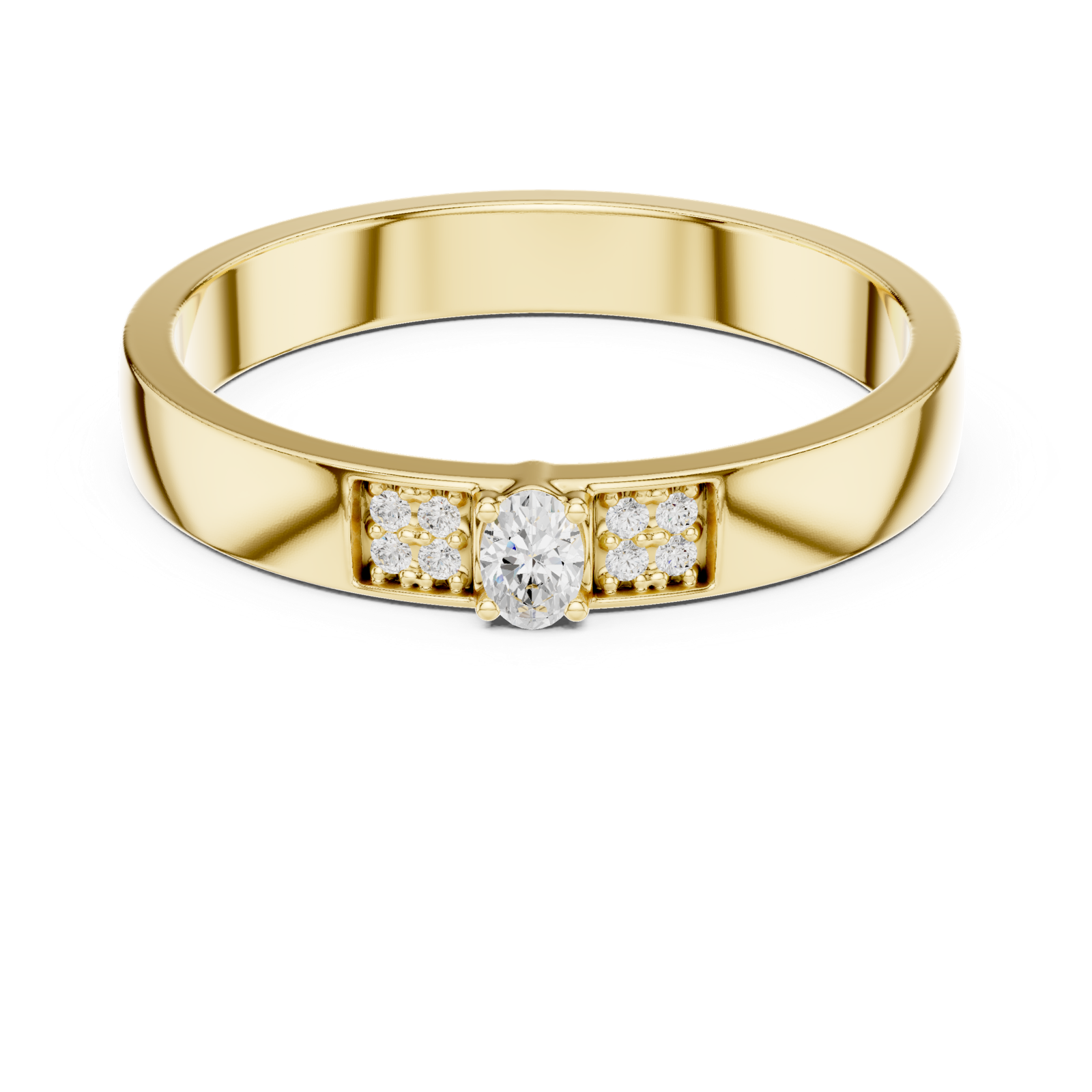 Gold Ring DDLR-452, Yellow Gold