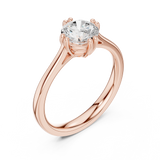Gold Ring DDLR-540, Rose Gold, view 2