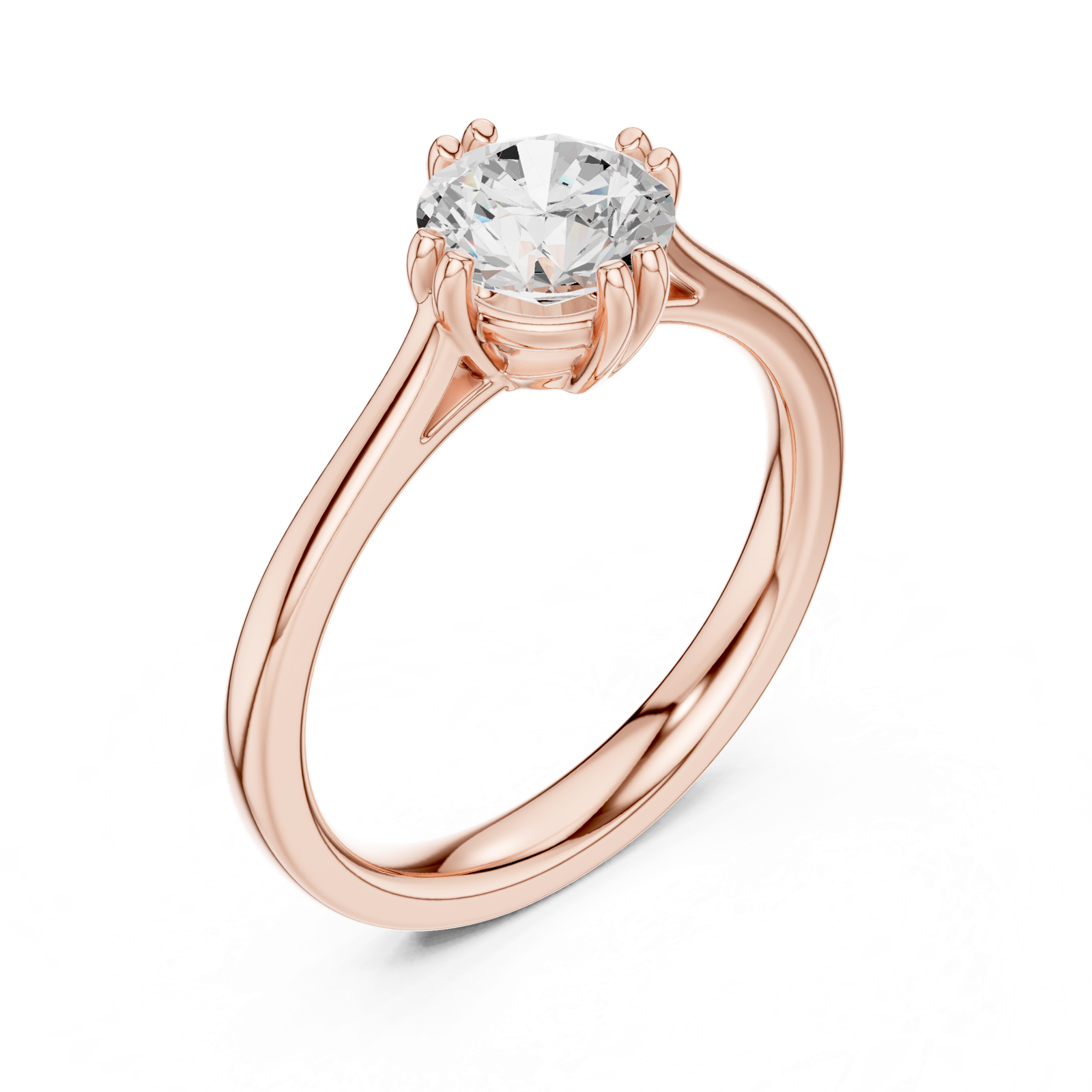 Gold Ring DDLR-540, Rose Gold, view 2