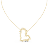 Gold Pendant GPD-0008, Yellow Gold, view 4