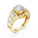 Gold Ring DDLR-323, Yellow Gold, view 2