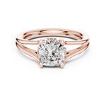 Gold Ring DDLR-574, Rose Gold, view 4