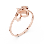 Gold Ring Ledis Ring, Rose Gold, view 2