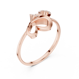Gold Ring Ledis Ring, Rose Gold, view 2