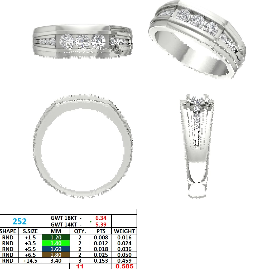 Gold Men's Ring GGR-0014, Yellow Gold, view 50