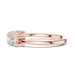 Gold Ring DDLR-615, Rose Gold, view 3