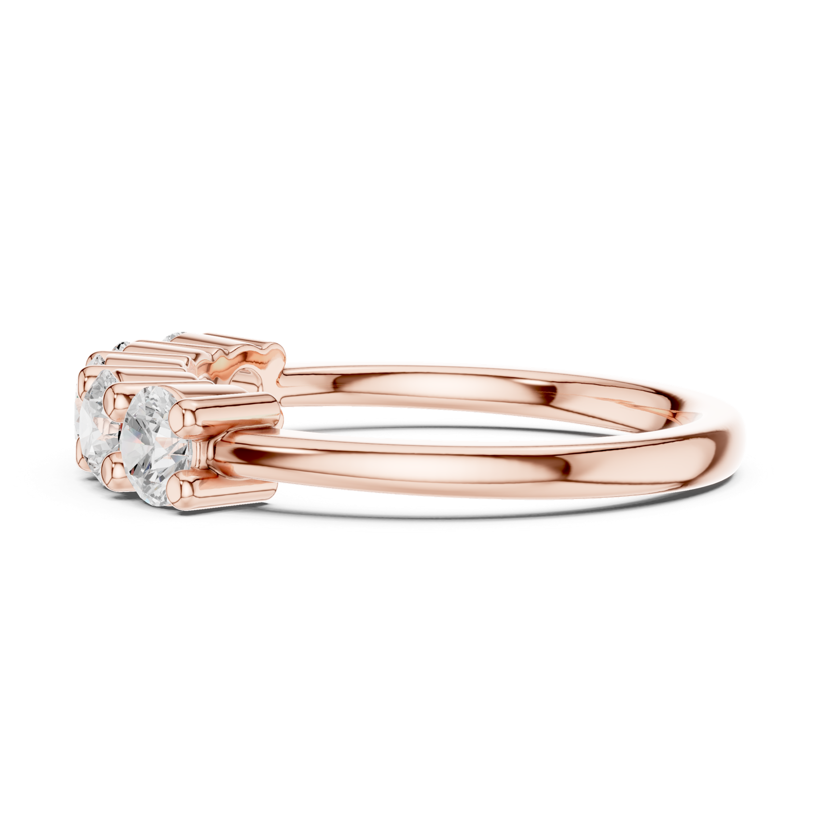 Gold Ring DDLR-615, Rose Gold, view 3