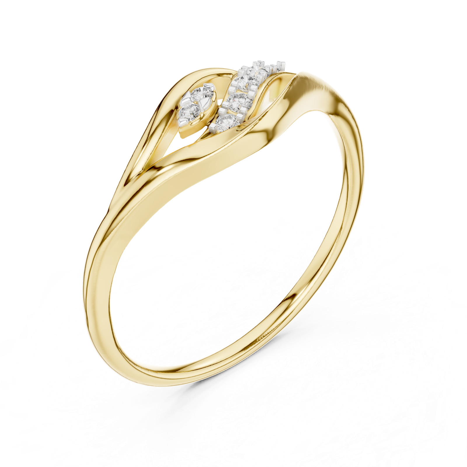 Gold Ring 12-10032@L, Yellow Gold, view 2