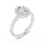 Gold Ring DDLR-698, White Gold, view 2
