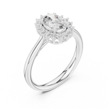 Gold Ring DDLR-698, White Gold, view 2