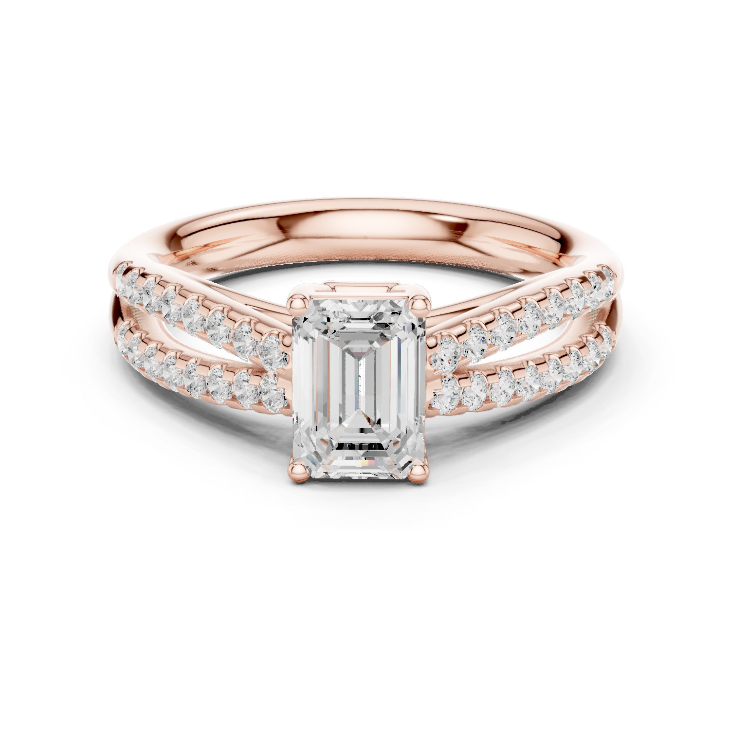 Gold Ring DDLR-711, Rose Gold