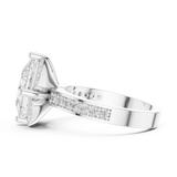 Gold Ring DDLR-361, White Gold, view 3