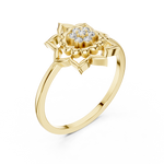 Gold Ring DR-6278, Yellow Gold, view 2