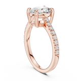 Gold Ring DDLR-879, Rose Gold, view 1