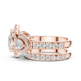 Gold Ring DDLR-298, Rose Gold, view 3