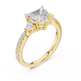 Gold Ring DDLR-858, Yellow Gold, view 2