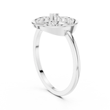 Gold Ring DR-6248, White Gold, view 1