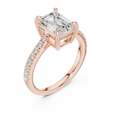 Gold Ring DDLR-876, Rose Gold, view 2