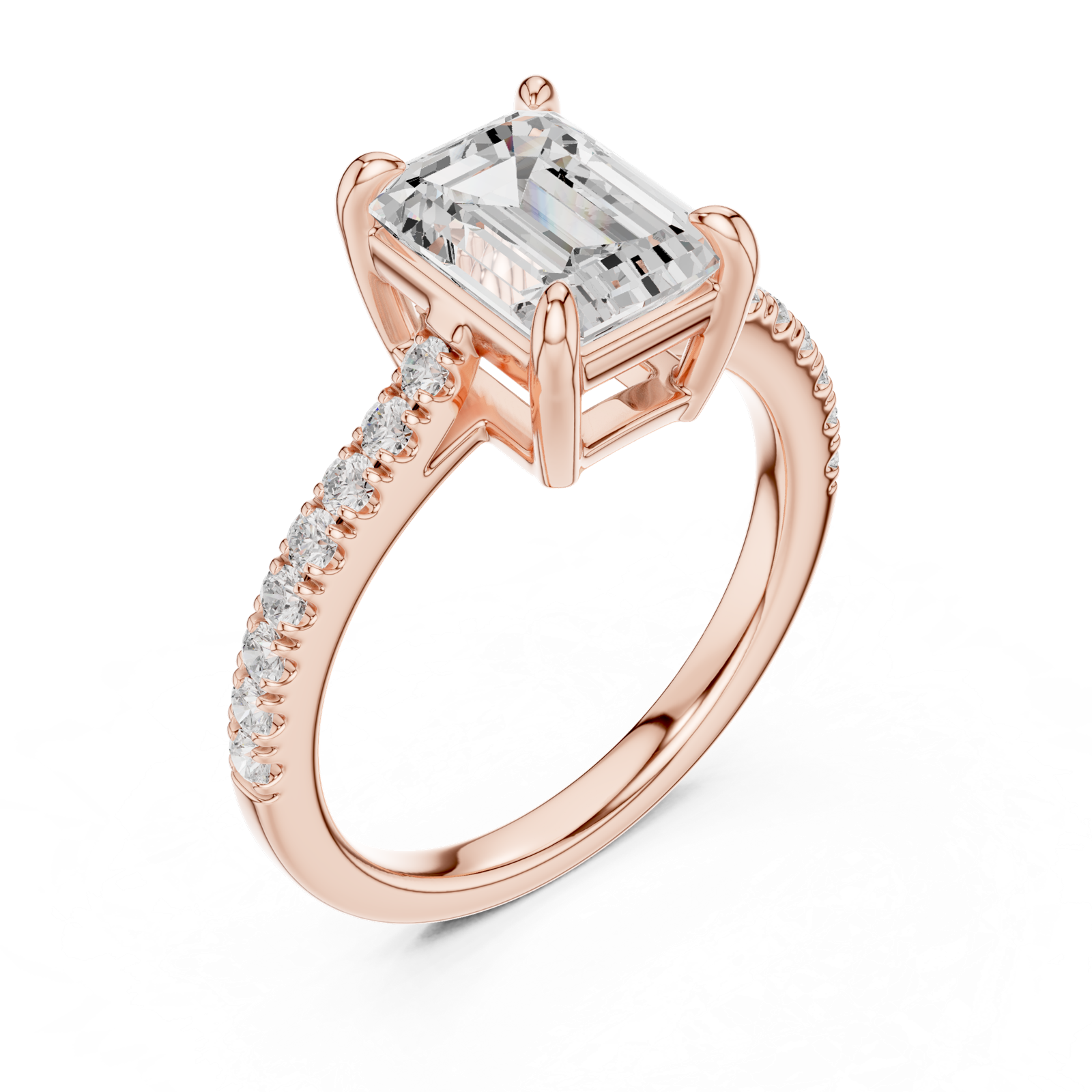 Gold Ring DDLR-876, Rose Gold, view 2