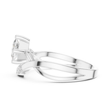 Gold Ring DDLR-487, White Gold, view 3