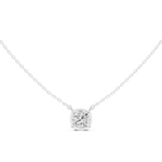 Gold Jewelry, Cushion center stone, White Gold, view 4