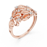 Gold Ring 12-10070@L, Rose Gold, view 2