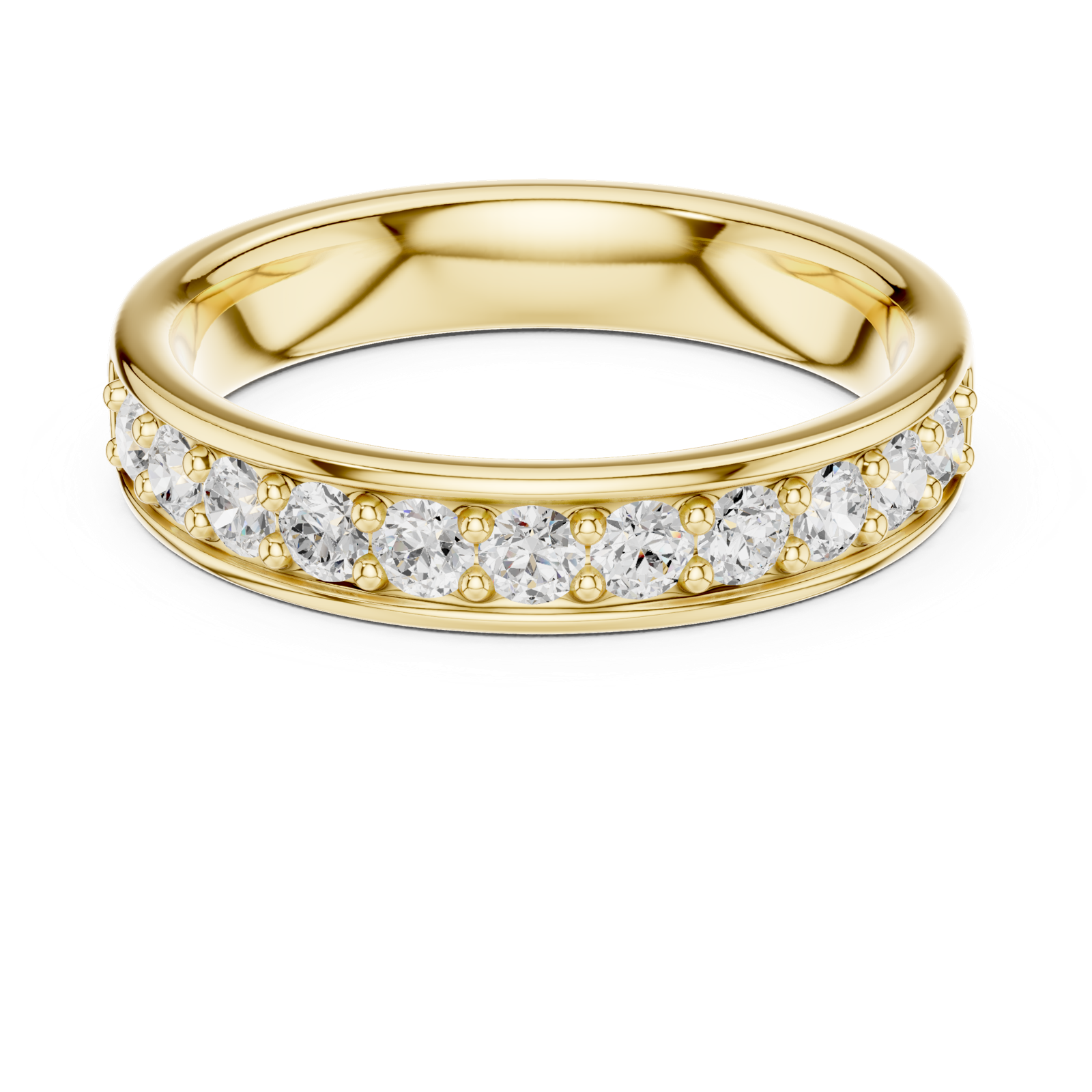 Gold Ring DDLR-577, Yellow Gold, view 4