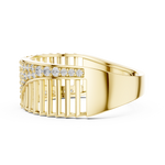 Gold Ring LR-01 (11), Yellow Gold, view 3