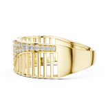 Gold Ring LR-01 (11), Yellow Gold, view 3