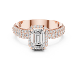 Gold Ring DDLR-1072, Rose Gold, view 4