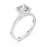 Gold Ring DDLR-854, White Gold, view 2
