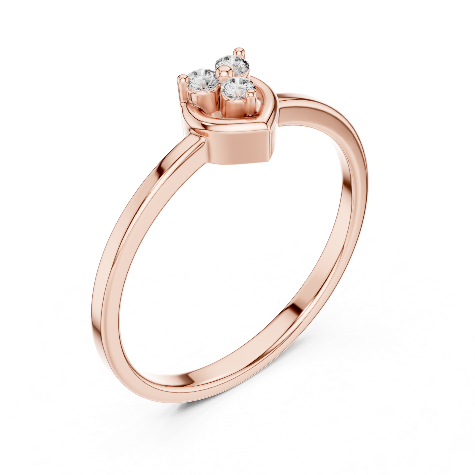 Gold Ring LR-01 (94), Rose Gold, view 2