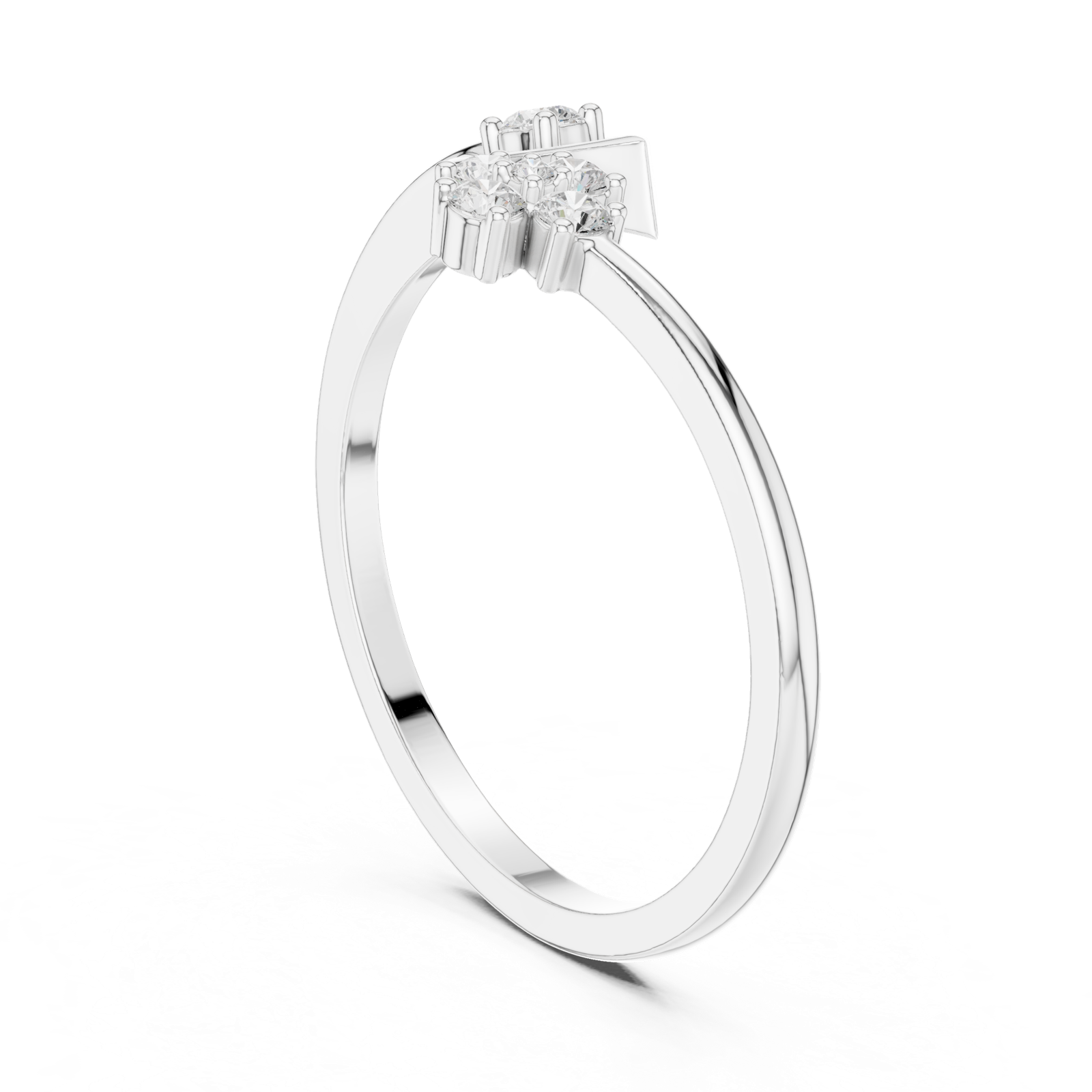 Gold Ring HLR-79, White Gold