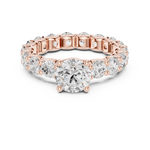 Gold Ring DDLR-656, Rose Gold, view 4