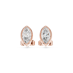 Gold Jewelry DDER-001, Marquise center stone, Rose Gold, view 4